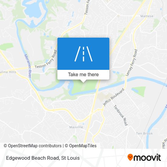 Edgewood Beach Road map
