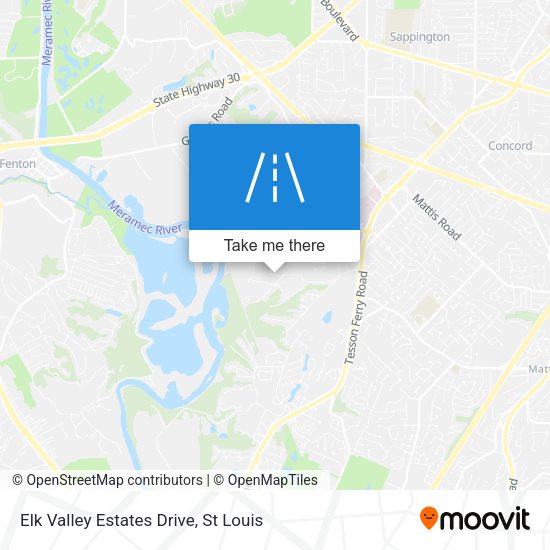 Elk Valley Estates Drive map