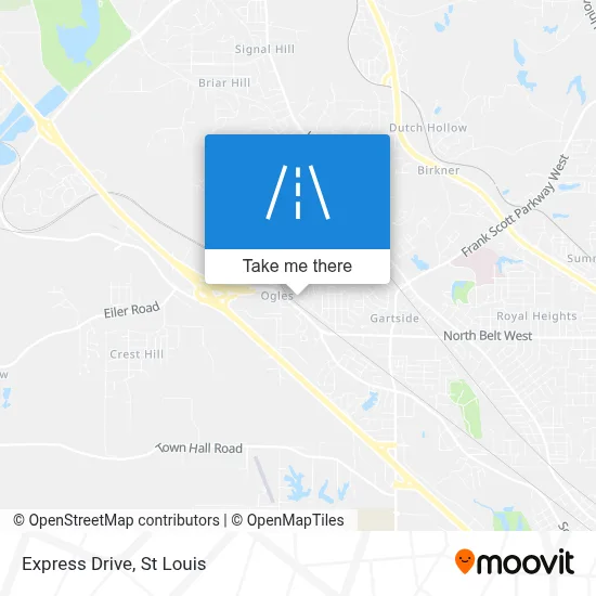 Express Drive map