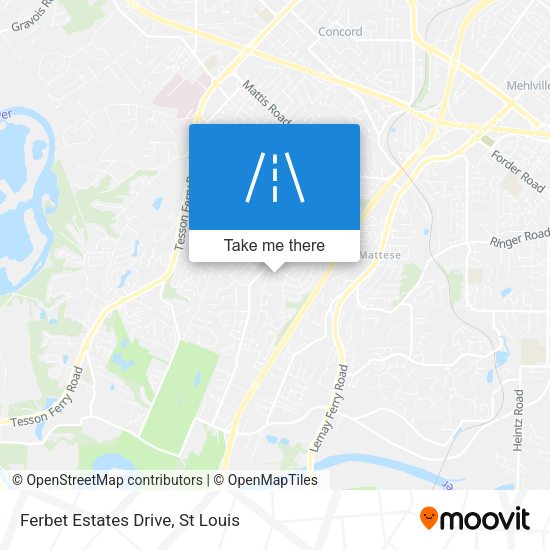 Ferbet Estates Drive map