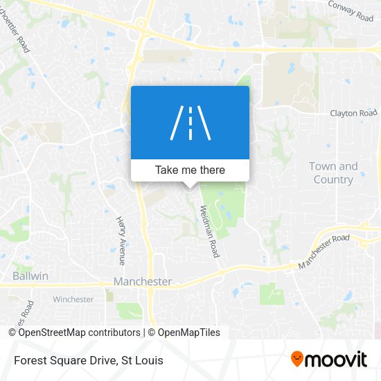 Forest Square Drive map
