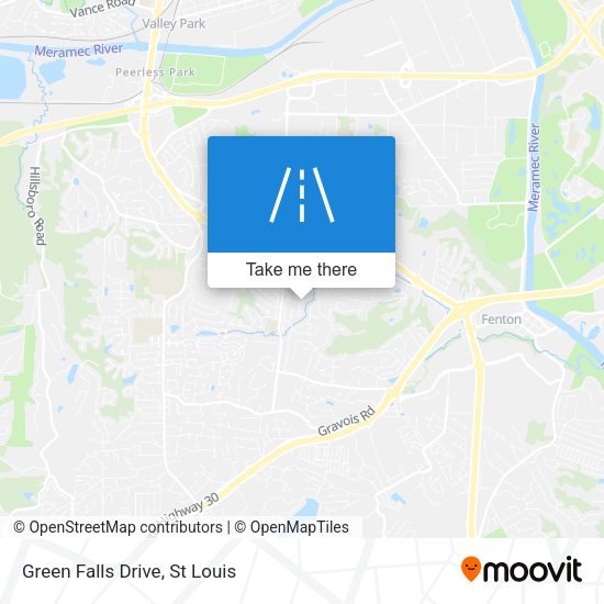 Mapa de Green Falls Drive