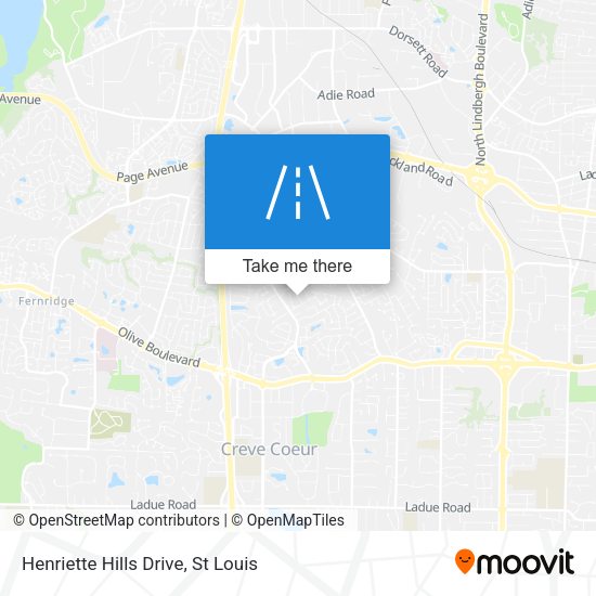 Mapa de Henriette Hills Drive