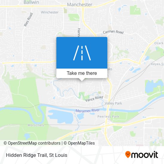 Hidden Ridge Trail map