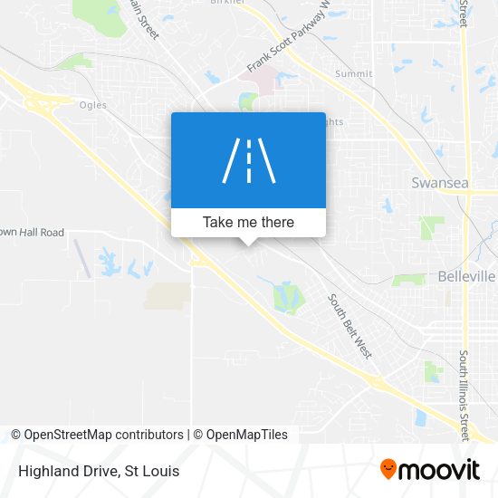 Mapa de Highland Drive