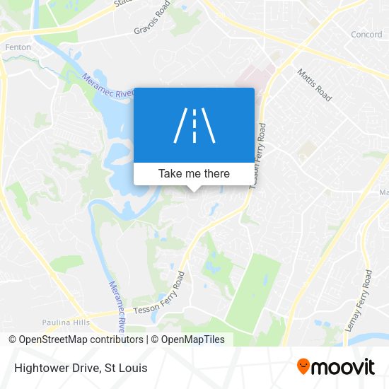 Hightower Drive map