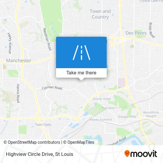 Mapa de Highview Circle Drive