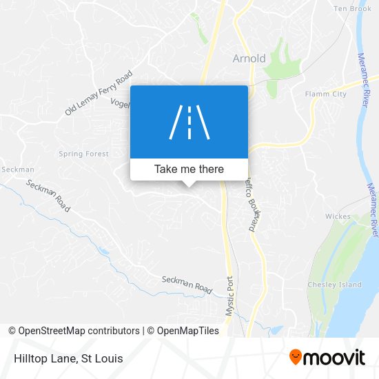 Mapa de Hilltop Lane