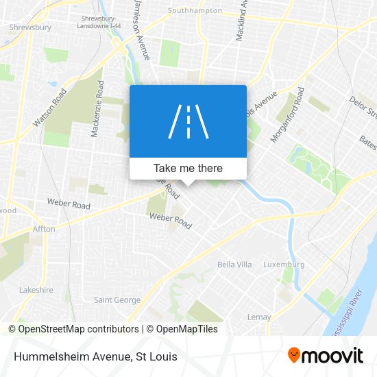 Hummelsheim Avenue map