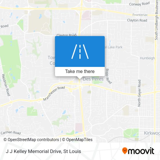 Mapa de J J Kelley Memorial Drive