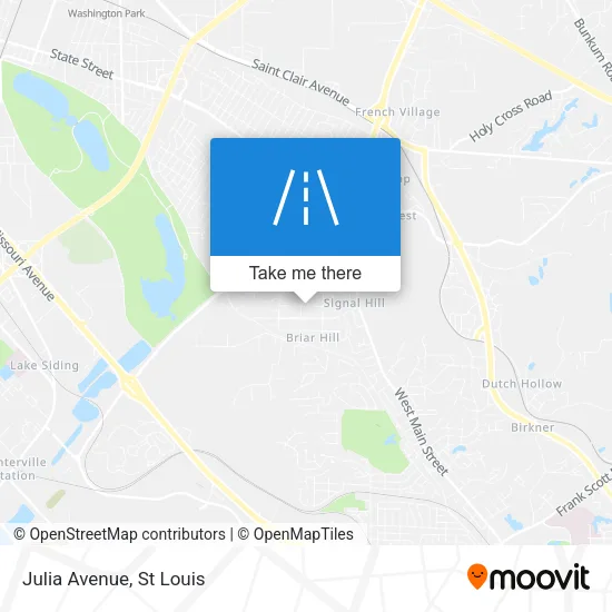 Julia Avenue map