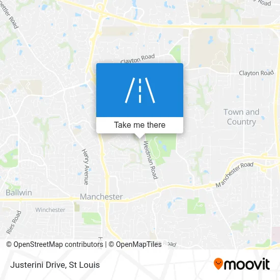 Justerini Drive map