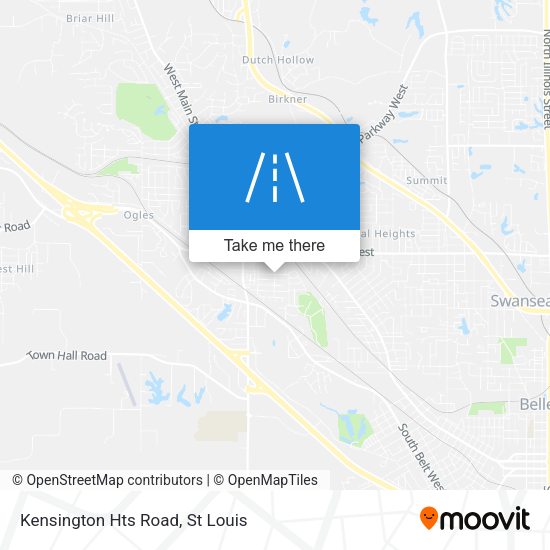 Kensington Hts Road map