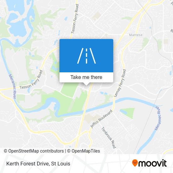 Kerth Forest Drive map