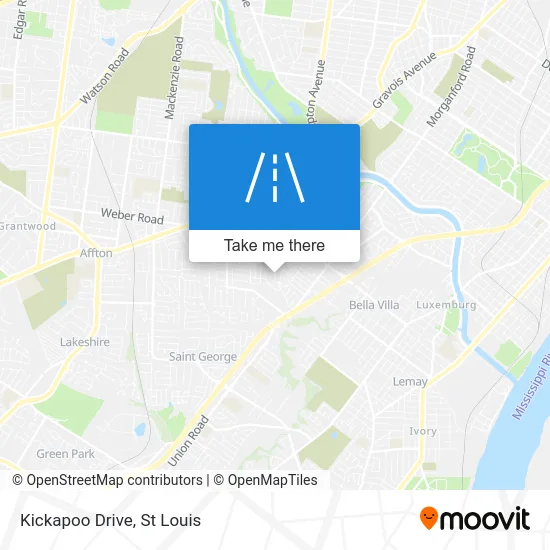 Kickapoo Drive map