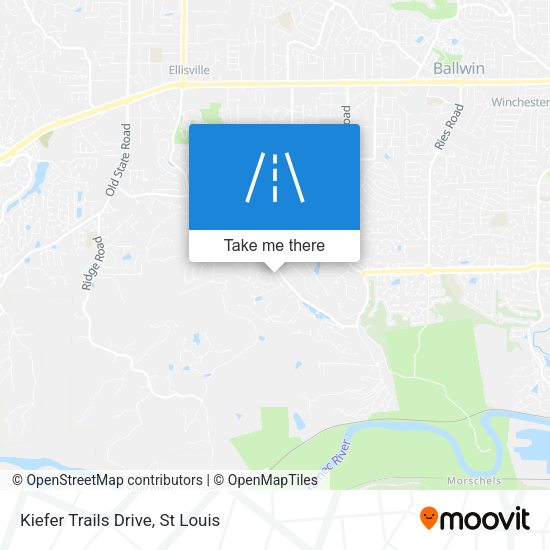 Kiefer Trails Drive map