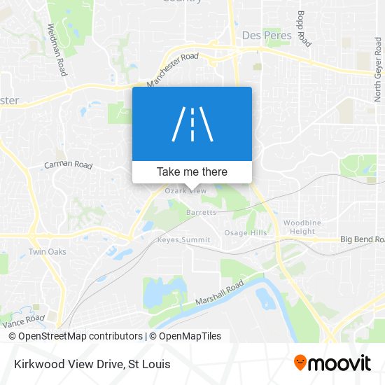 Kirkwood View Drive map