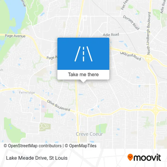 Lake Meade Drive map