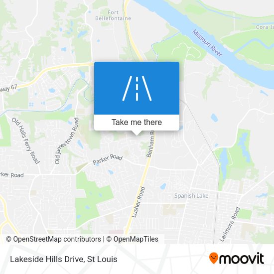 Mapa de Lakeside Hills Drive