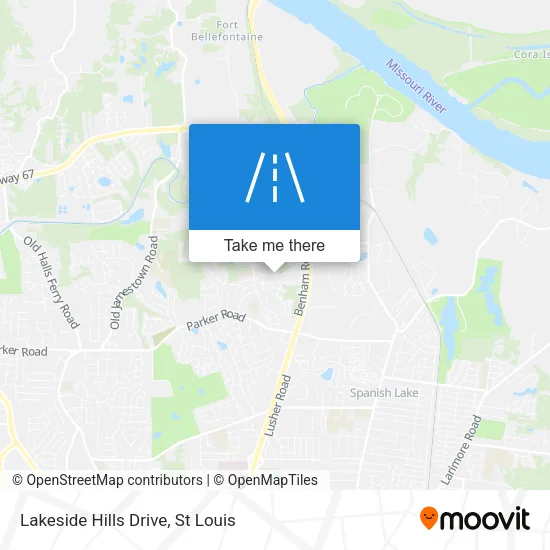Mapa de Lakeside Hills Drive