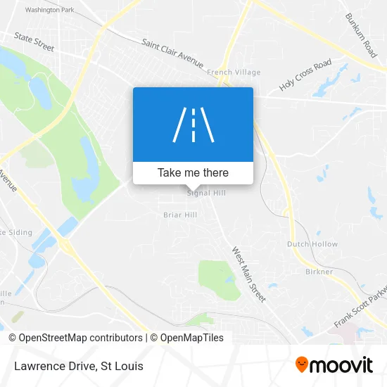 Lawrence Drive map