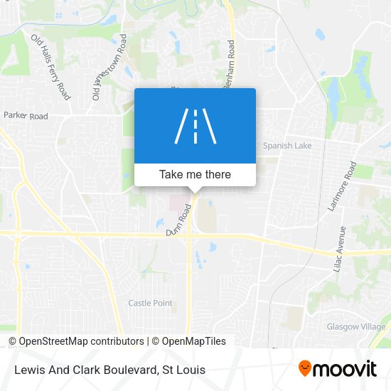 Lewis And Clark Boulevard map