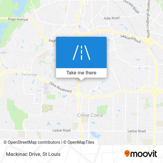 Mapa de Mackinac Drive