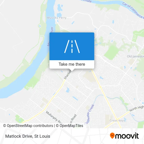 Matlock Drive map
