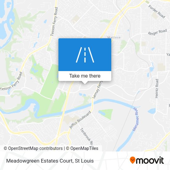 Meadowgreen Estates Court map