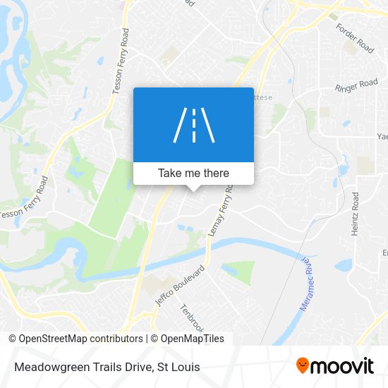 Mapa de Meadowgreen Trails Drive