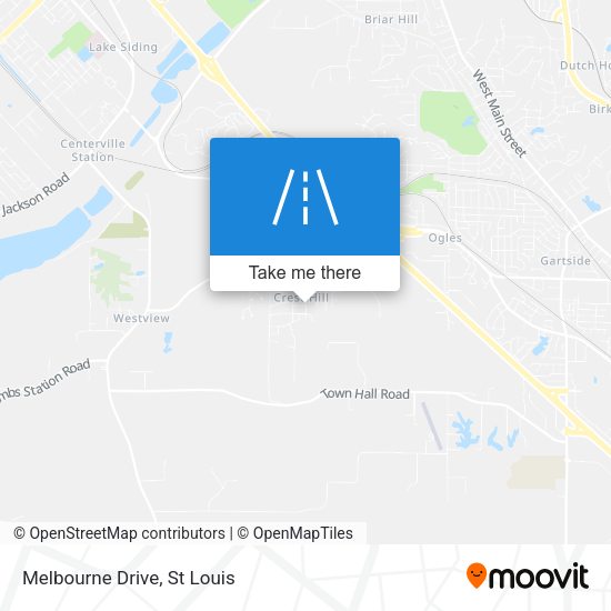 Melbourne Drive map