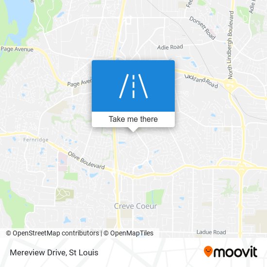 Mereview Drive map