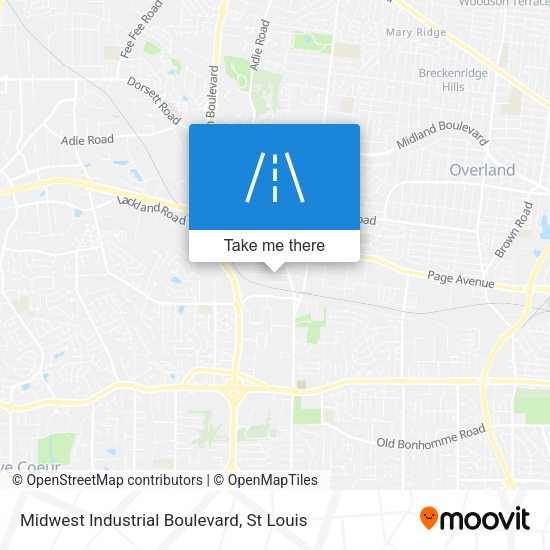 Mapa de Midwest Industrial Boulevard