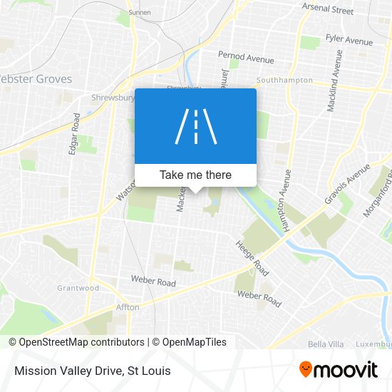 Mapa de Mission Valley Drive