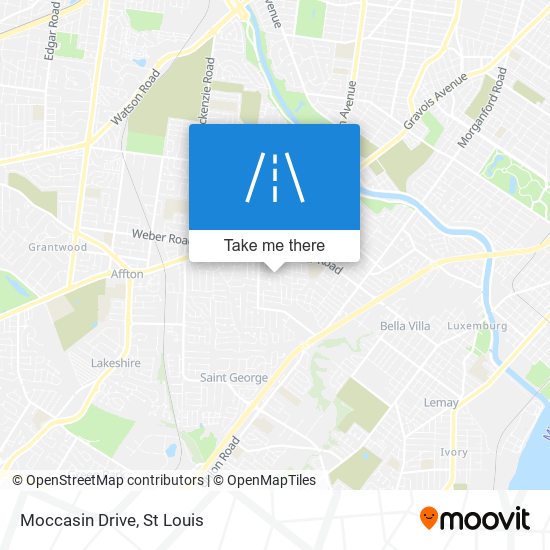 Moccasin Drive map