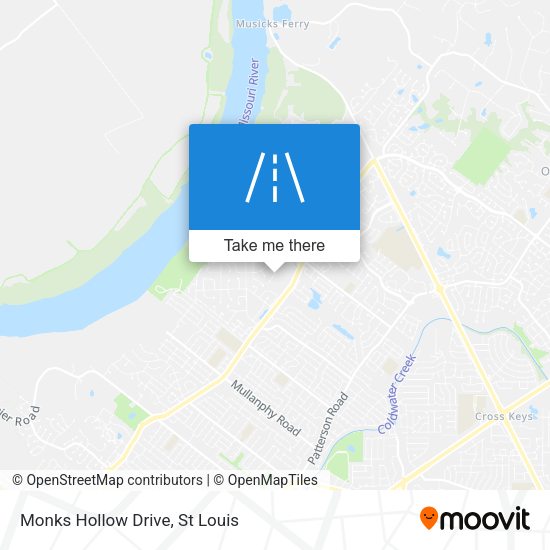 Monks Hollow Drive map