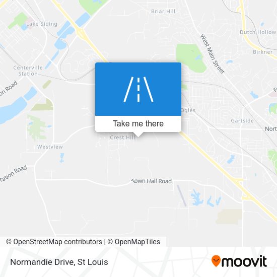 Normandie Drive map
