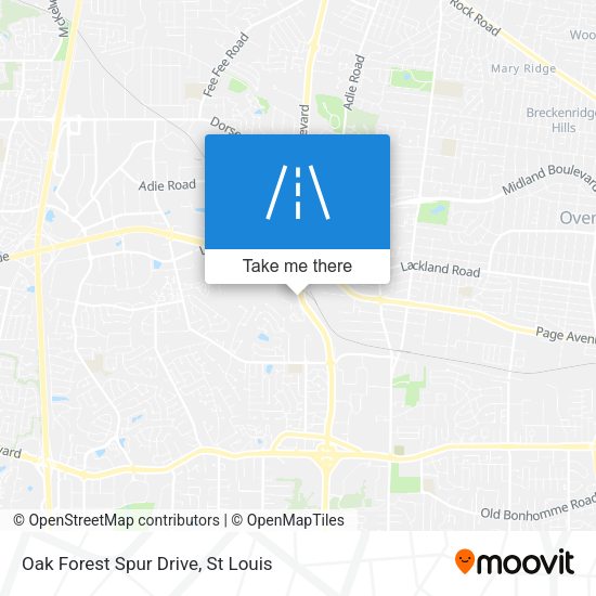 Mapa de Oak Forest Spur Drive