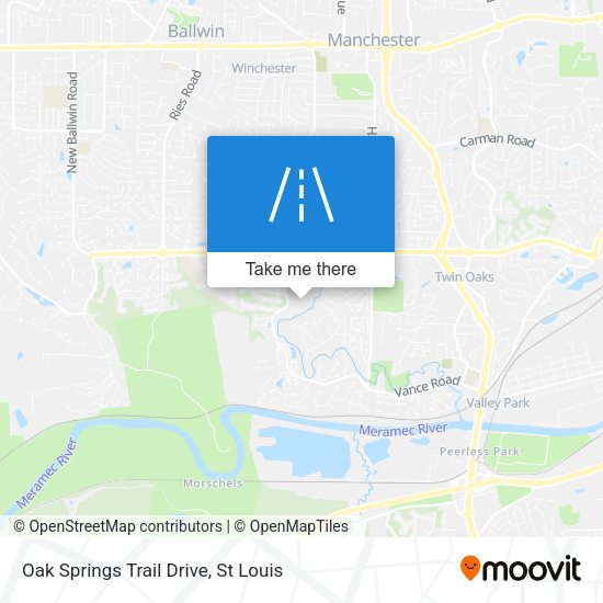 Oak Springs Trail Drive map