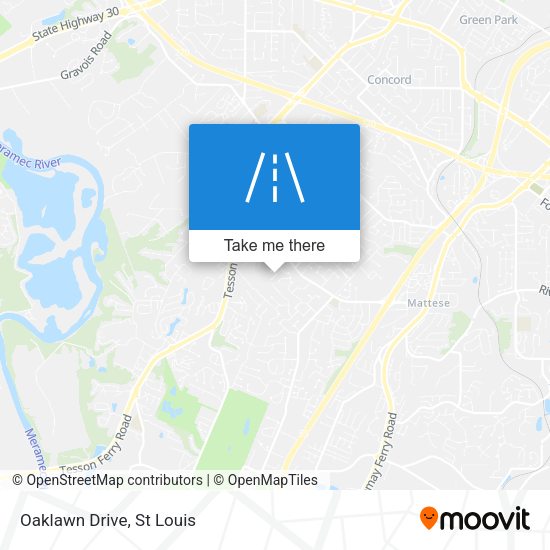 Oaklawn Drive map