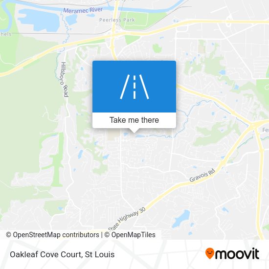 Mapa de Oakleaf Cove Court