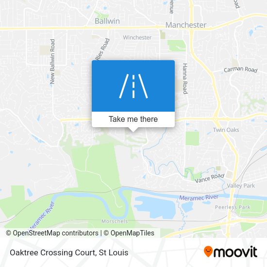 Mapa de Oaktree Crossing Court