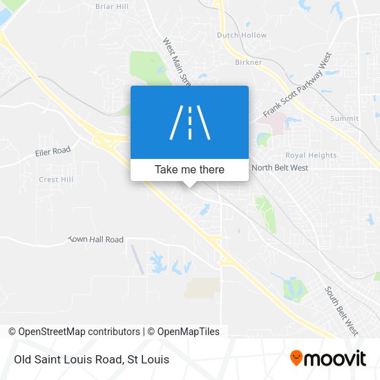 Old Saint Louis Road map