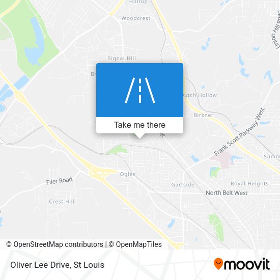 Mapa de Oliver Lee Drive
