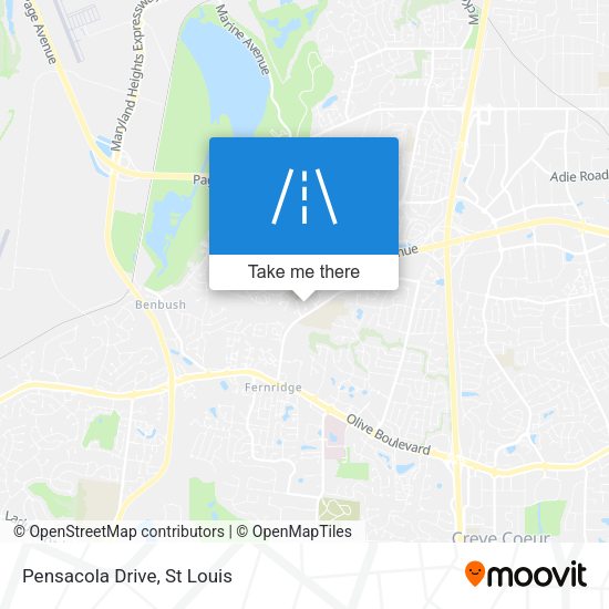 Mapa de Pensacola Drive