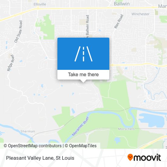 Mapa de Pleasant Valley Lane