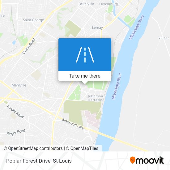 Poplar Forest Drive map