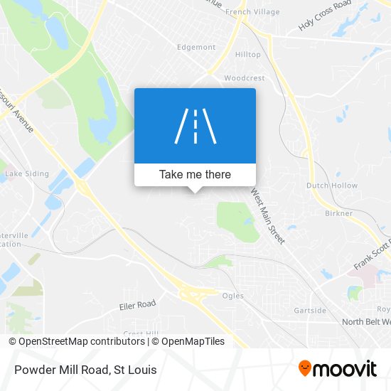 Mapa de Powder Mill Road