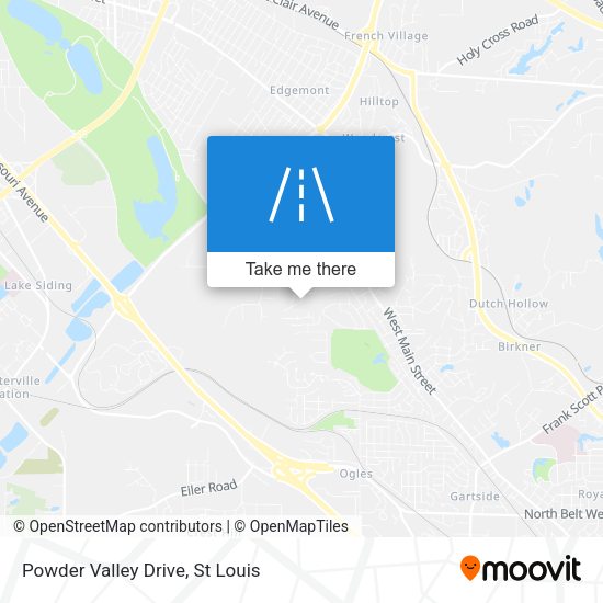 Powder Valley Drive map