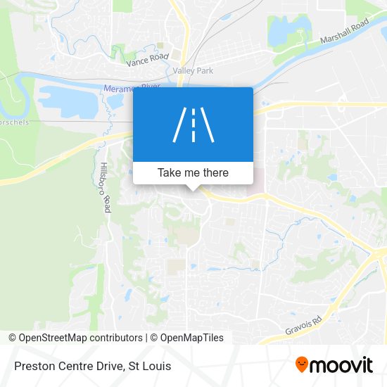 Preston Centre Drive map